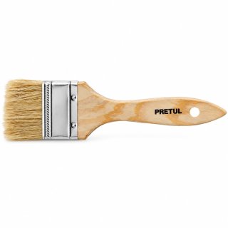 Pincel Brocha Cerda Blanca 2'' 50mm Pretul BRE-2 (Unidad)