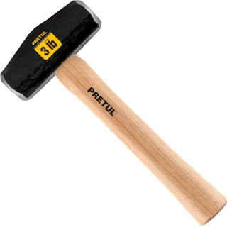 Maceta Tipo Nevada 1300gr Mango Madera Pretul DHT-3P 