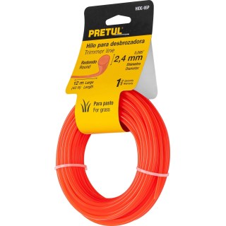 Tanza Bordeadora Redonda 2.4mm Rollo 12mt Pretul