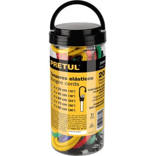 Juego 20 Pulpos Elásticos Colores Pretul TENS-20