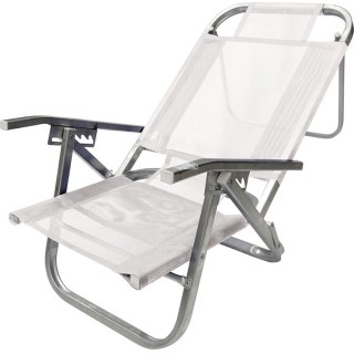 Reposera de playa reclinable Botafogo Copacabana Blanco
