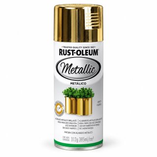 Pintura Metálica en Aerosol Rust Oleum Metallic Oro
