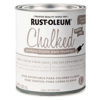 Pintura Tizada Base Entintable Claro Chalked Interior Rust Oleum 887ml