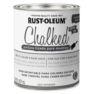 Pintura Tizada Base Entintable Oscuro Chalked Interior Rust Oleum 887ml