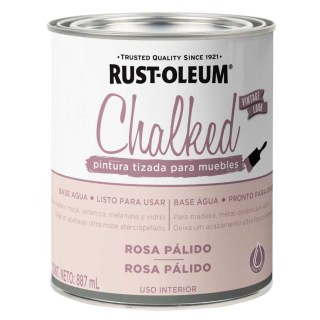 Pintura Tizada Rosa Pálido Chalked Interior Rust Oleum 887ml