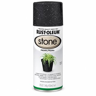 Pintura Texturada Piedra Stone Negro Rust Oleum