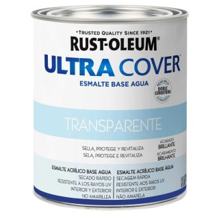 Esmalte Al Agua Transparente Brillante Ultra Cover Rust Oleum 882ml
