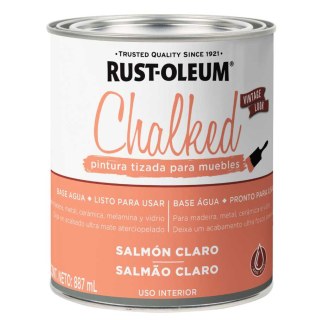 Pintura Tizada Salmón Claro Chalked Interior Rust Oleum 887ml