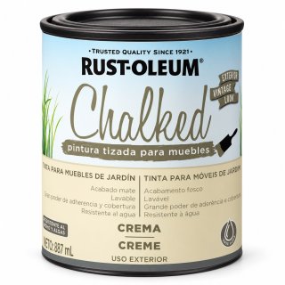Pintura Tizada Crema Chalked Exterior Rust Oleum 887ml