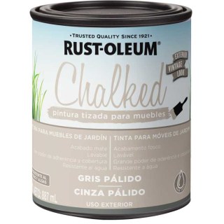Pintura Tizada Gris Pálido Chalked Exterior Rust Oleum 887ml