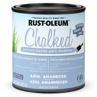 Pintura Tizada Azul Amanecer Chalked Exterior Rust Oleum 887ml