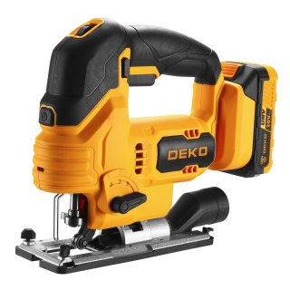 Sierra Caladora 20V con Batería 2 Ah y Cargador Deko DKJS20Q1Y-S2