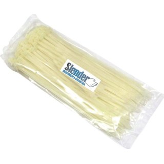 Precinto Collarín Plástico 30cm x 7.0mm Blanco Slender