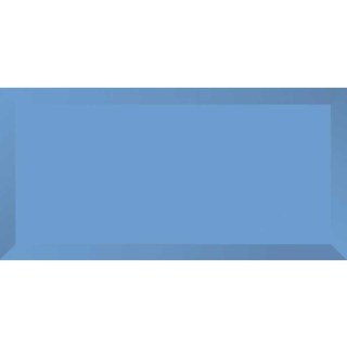 Cerámica Ladrillo Biselado 10x20cm Celeste Brillante TECNOGRES