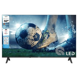 Televisor LED SMART 50 Pulgadas QLED, Google TV, Netflix, Prime Video Enxuta LEDENX1250SDF4KW