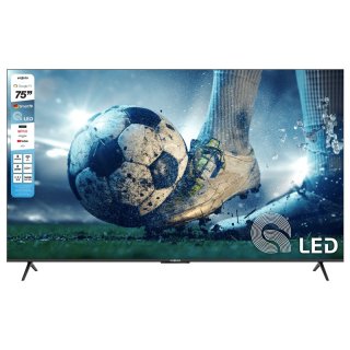Televisor LED SMART 75 Pulgadas QLED, Google TV, Netflix, Prime Video Enxuta LEDENX1275SDF4KW