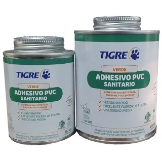 Adhesivo Verde Para PVC Sanitario Tigre 237ml