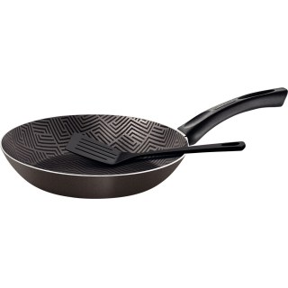 Sartén 28cm + Espátula Starflon Negro Tramontina Paris 28500/628