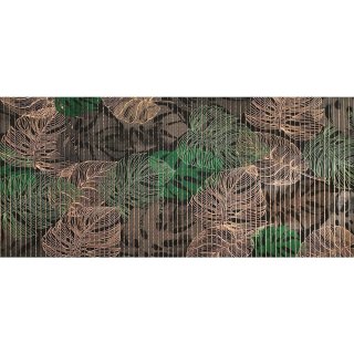 Tropical Follaje Negro 43 x 130 cm