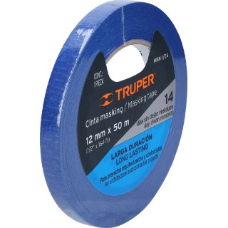 Cinta Enmascarar Azul Pintor 14 Días 1/2'' Truper x 6
