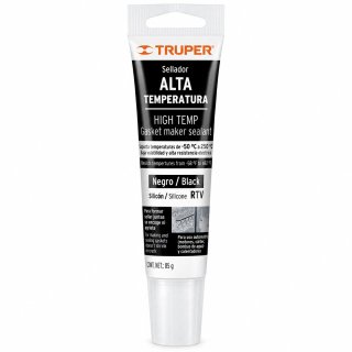 Silicona Alta Temperatura Negro 85gr Truper