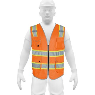 Chaleco de Seguridad Naranja Talle L Truper Expert CHS-900N-L