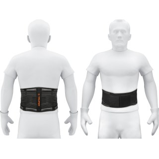 Faja Lumbar Malla Transpirable Tipo Cinturón Talle L Truper FAJA-LC