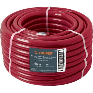 Manguera Super Reforzada 4 Capas 3/4'' 100mt Truper MAN-3/4X