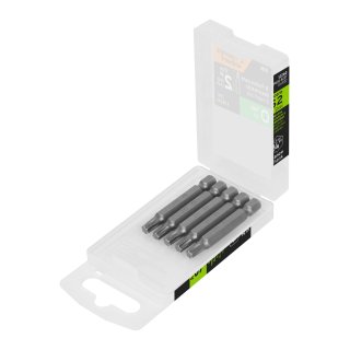 Puntas Atornillador Torx T27 x 2'' Truper PUDE-5227 Estuche x 5 