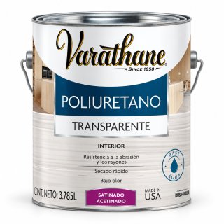 Barniz Poliuretano Madera Interior Satinado 3,785lt Varathane