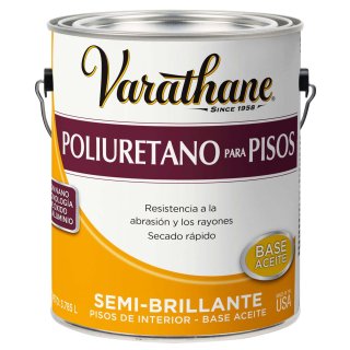 Poliuretano Para Pisos Base Aceite Semi Brillante 3,785lt Varathane