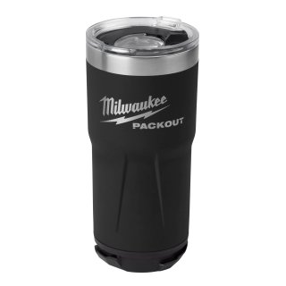Vaso Térmico Packout 0,6 Litros Negro Milwaukee 48-22-8392B