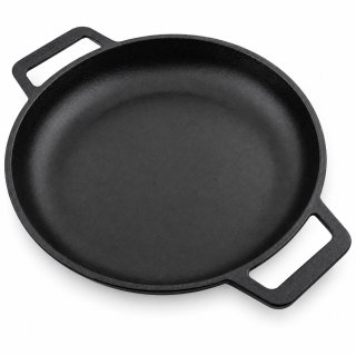 Sartén Hierro Fundido Curado 25cm Con Asas Victoria 31596