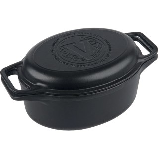 Olla Oval Hierro Esmaltado 5,7lt Tapa Doble Uso Victoria 36768
