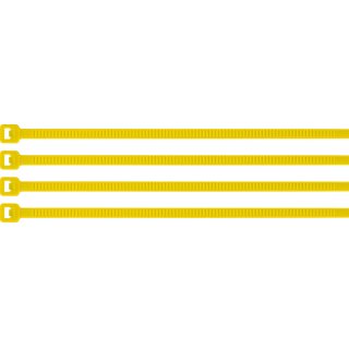 Precinto Collarín Plástico 15cm x 3.5mm Amarillo Volteck CIN-4015A