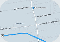 La barraca está ubicada en Mendoza 6290.